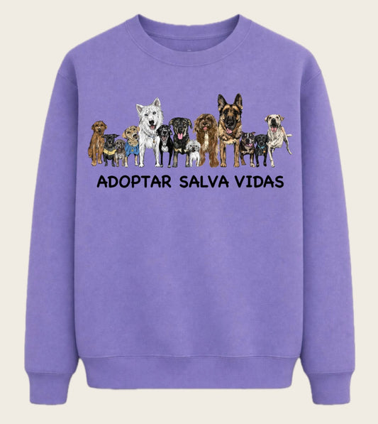 Polera Morada con Ilustracion Salva Vidas